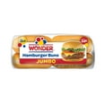 thumbnail image 3 of Wonder Bread Jumbo Hamburger Buns, White Bread Rolls, 8 Count, Shelf-Stable, 3 of 10