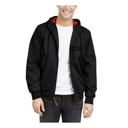 AMERICAN RAG Mens Black Bomber Jacket M