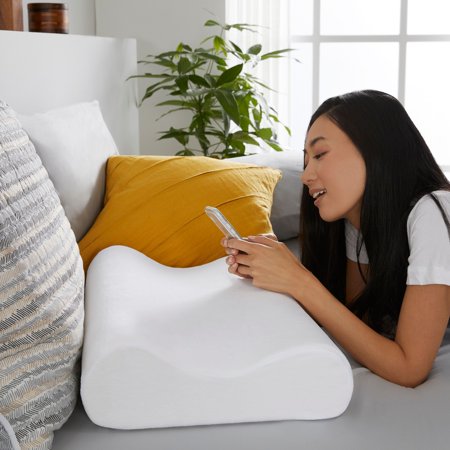 Sleep Innovations Contour Memory Foam Pillow Queen Size Cervical Support Pillow For Sleeping 5 Year Warranty Walmart Com Walmart Com