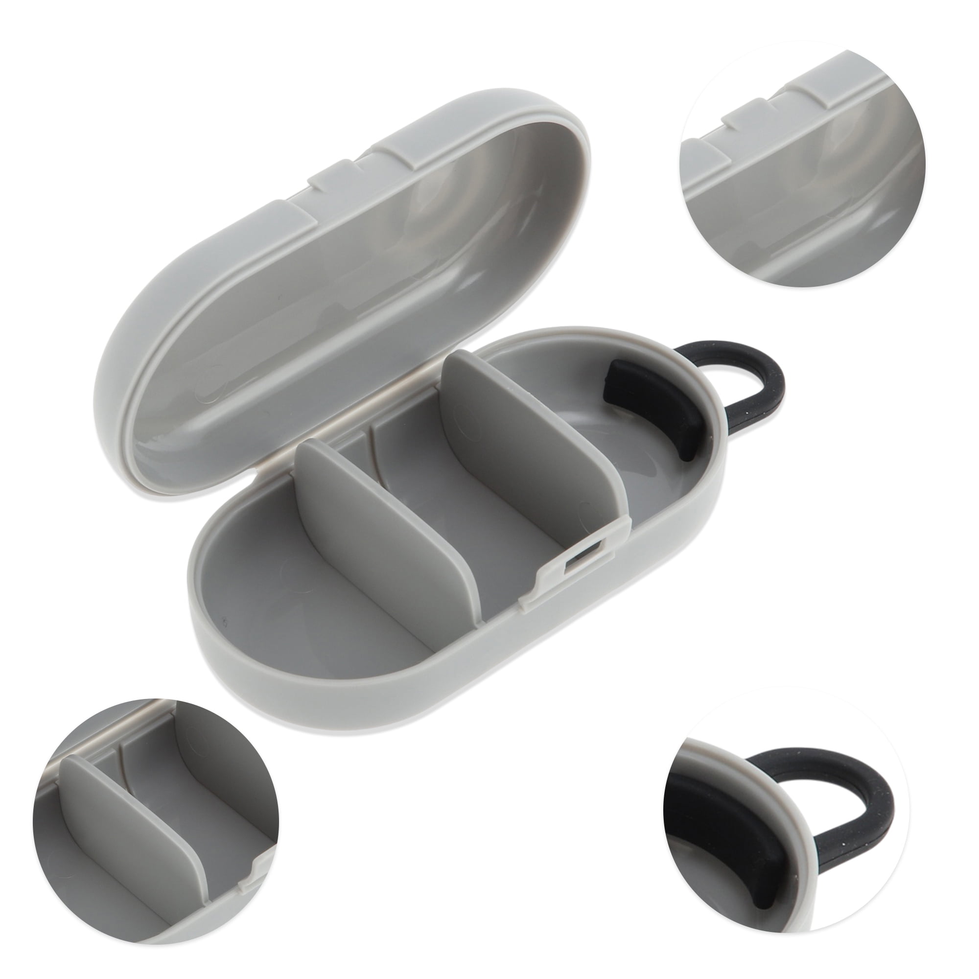 Unique Bargains Mini Style Jewelry Box Jewelry Organizer for Storing Gray, Black