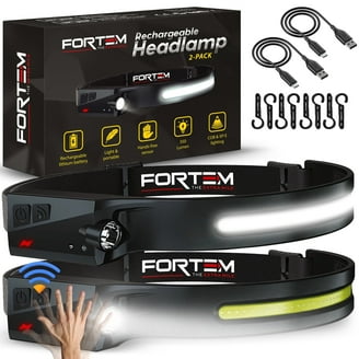STANLEY Twin Pack 5-LED Alkaline Hands Free Headlamp (HL2PKS