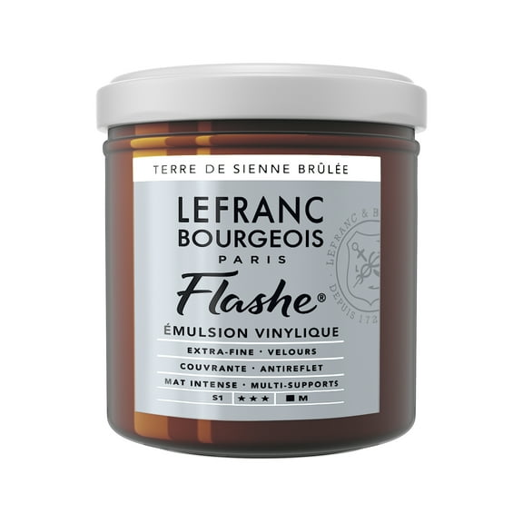 Lefranc & Bourgeois Flashe Matte Artist's Color, 125ml, Burnt Sienna