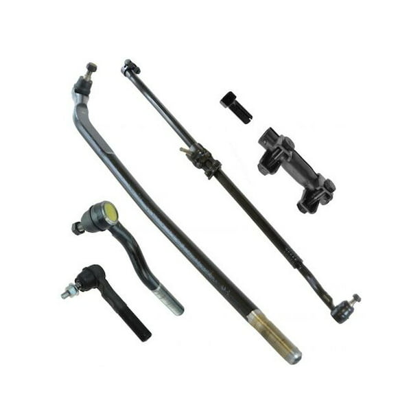 Tie Rod End and Drag Link Kit 6 Piece - Compatible with 2007 - 2017 Jeep  Wrangler 2008 2009 2010 2011 2012 2013 2014 2015 2016 