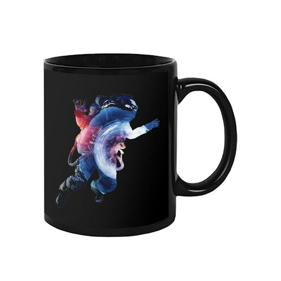 Spaceman Abstract Art Mug  -Image by Shutterstock,