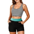 thumbnail image 5 of Yievot 3 Piece Swimsuits for Women High Waisted Tankini Sets Tummy Control Bathing Suits Ladies Modest Swimsuit Swimwear, 5 of 8