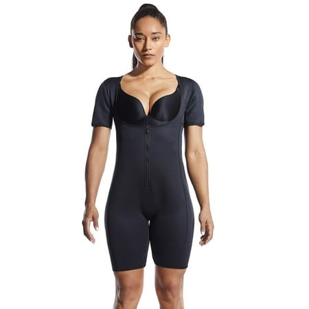 

Women’s Full Body Shaper Sport Sweat Neoprene Suit Waist Trainer Bodysuit with Sleeves for Weight Loss
