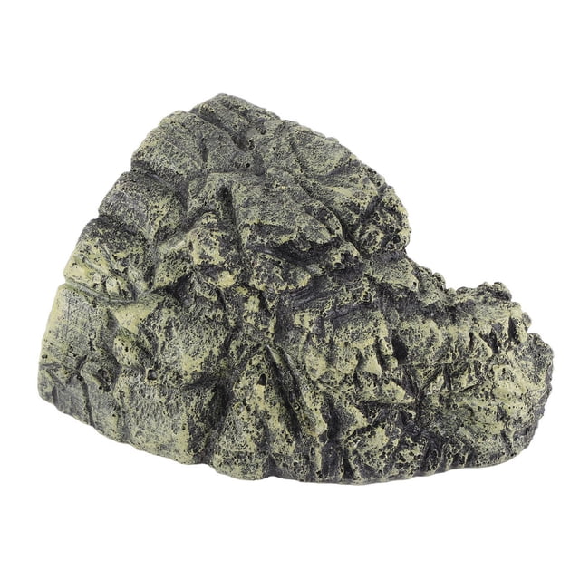 Cueva para esconder Tortugas, resina para decoración de hábitat de reptiles de acuario con terraza para gatear, escondite seguro. Para Tanque, Algría para