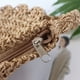 thumbnail image 4 of Bolso bandolera de paja, bolso de hombro tejido para mujer, billetera de mimbre para playa de verano, 4 of 6
