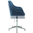 thumbnail image 5 of vidaXL Chaises de Salle à Manger Pivotantes 2 Pcs Tissu Bleu, 5 of 5