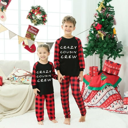 

Christmas Pajamas for Family Black Family Christmas Pjs Matching Sets Parent Child Children s Clothing Parent Child Warm Christmas Suit Plaid Print Home Service Children s Suit