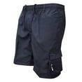 thumbnail image 4 of Pepeey Elastic Waist Shorts for Men, Casual Shorts 9 Inch Inseam Shorts for Men Cargo Cargo Shorts for Men Elastic Waist Shorts with Pockets Men's Baggy Shorts Navy Blue Cargo Shorts for Men, 4 of 4