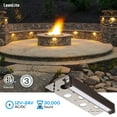 thumbnail image 5 of 12 Pack LED Low Voltage Hardscape Lighting, 7 Inch Retaining Wall Light, 3W/4W/5W Landscape Step Lights, Surface & Recessed Mounted, 2700K Soft White, 5 of 8