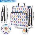 thumbnail image 2 of FORMRS Zipper Binder with Shoulder Strap 2-inch Ring 500 Sheet Capacity File Bag, Purple Retro Shapes, 2 of 5