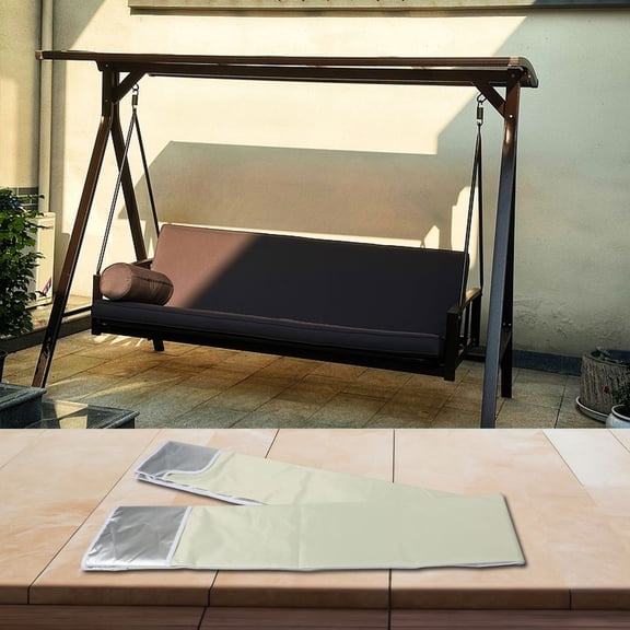 3-Seat Swing Canopy Garden Swing Chair Cover For Yard For Garden Easy To Clean Reinforced Corners 210D Oxford Cloth