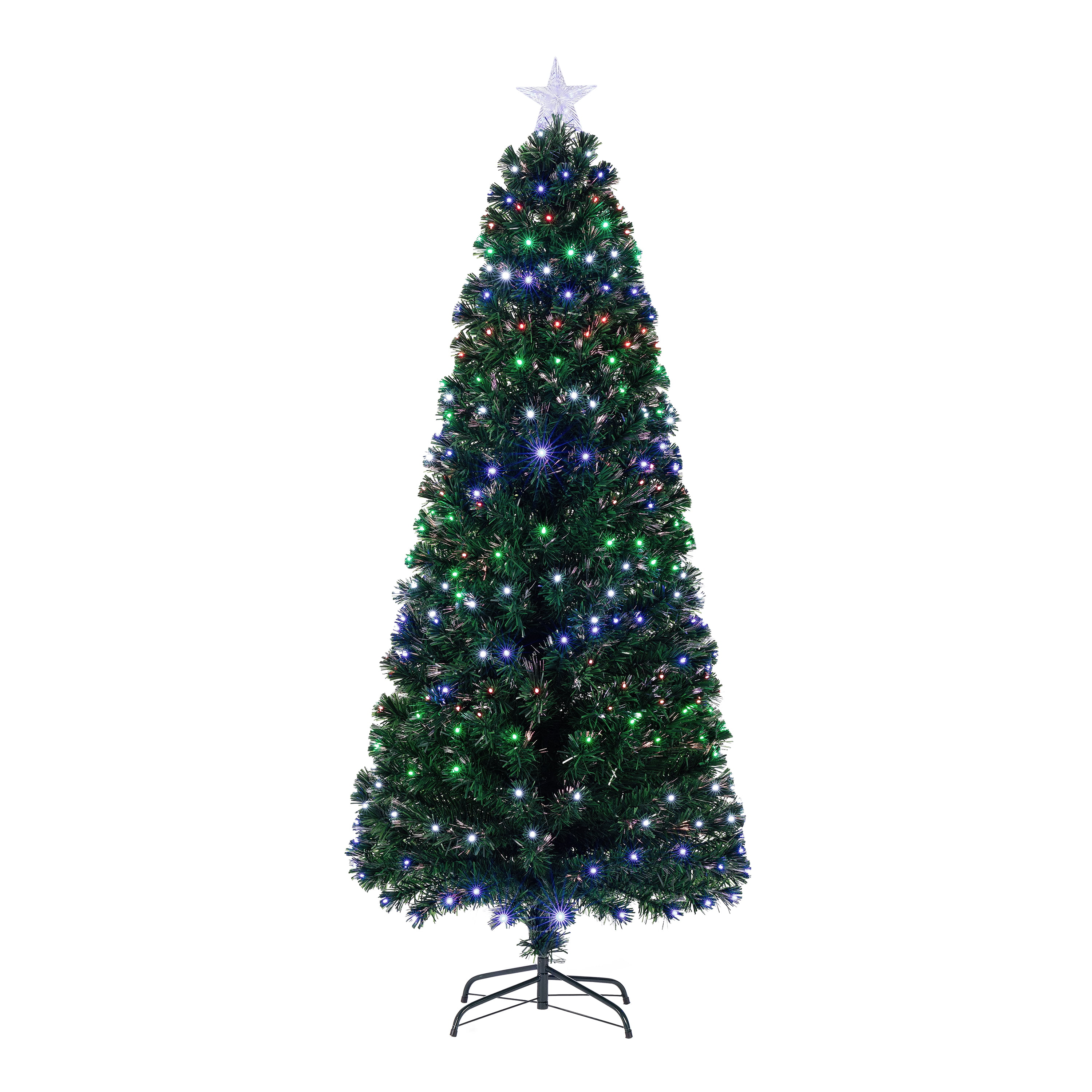 Holiday Time Pre-Lit 32 Black Fiber Optic Artificial Christmas Tree with Decor