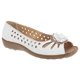 thumbnail image 1 of Boulevard - Zapatos casuales con puntera abierta modelo Punched para mujer (Blanco), 1 of 2