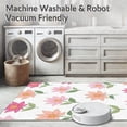 thumbnail image 5 of ODIKA 5'x7' Machine Washable Non-Slip Area Rug, Serene Lotus Garden with Flowing Petal Shapes and Gentle Ombre Tones High Traffic Rug, Pink, 569524, 5 of 5