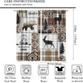 thumbnail image 2 of Cabin Retro Curtains Rustic Lodge Window Treatments, Bear Deer Moose Wild Animals Curtains for Living Room, Plaid Check Adventure Farmhouse Drapes 2 Panel Sets,42x54 Inch, 2 of 6