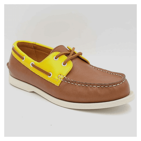 Club Room Men Boat Shoes Elliot Tan Yellow Faux Leather Size US 11 M