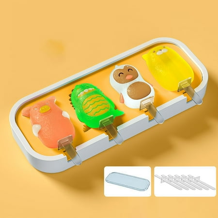 

Popsicle Mold Set 4 Pieces Homemade Silicone Popsicle Maker Kid Easy Release Ice Cream Molds Reusable DIY Ice Molds Ice Cube Mold