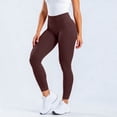 thumbnail image 4 of WERYOUNG Seamless Low Rise Yoga Pants For Women Stretchable Workout Leggings Non See Through Fitness Running Trousers Comfortable Bottoms L, 4 of 6
