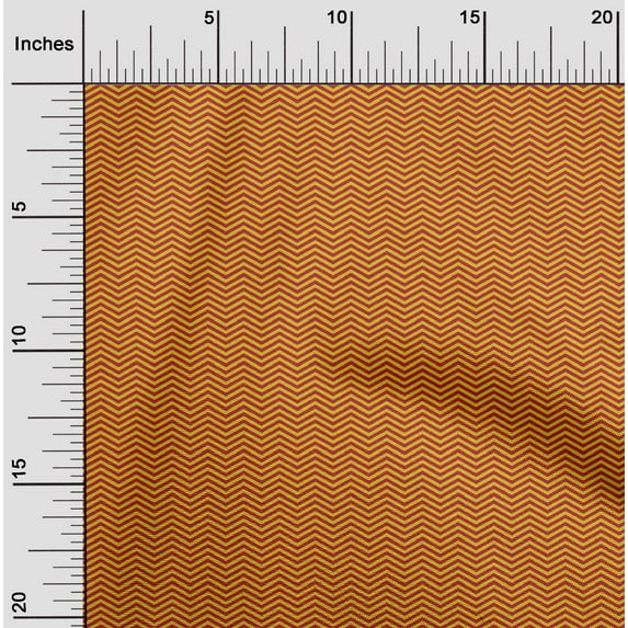 oneOone Cotton Cambric Fabric Chevron Geometric Print Fabric BTY 56 Inch Wide