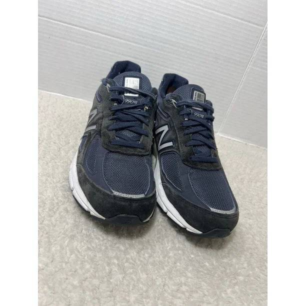 New Balance 990v4 Men's 10D Blue Suede Sneakers Athletic Shoes USA M990NV4