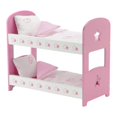 thumbnail image 1 of Litera para muñecas Emily Rose, 14 pulgadas, rosa/blanco con ropa de cama, 1 of 7