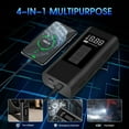 thumbnail image 4 of Portable Tire Inflator Air Compressor, 160 PSI Air Pump with 12000mAh Battery, 12V Dual Power, 4 of 7