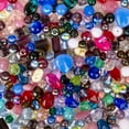 thumbnail image 3 of Assorted Glass Beads for Jewelry Making, DIY Lamp Work, Arts and Crafts, and Decorative Hobby Artistry, Colorful Crystal Assortment Bulk Mix, 4-18mm, Half Pound, 3 of 7