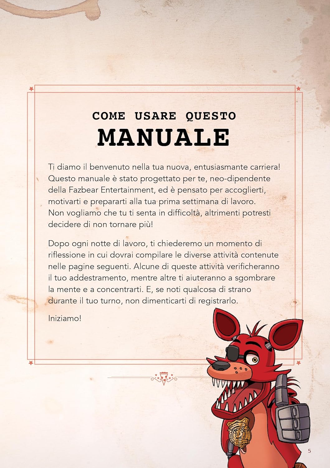 Simone D'Anastasio,Tina Francisco,Katrina Mae Ha Five nights at Freddy’s. Manuale d (Paperback)