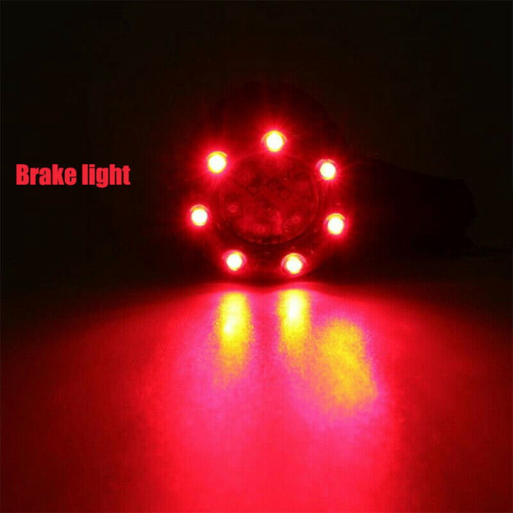 2pcs Motorcycle LED Brake Lamp Running Turn Signal Tail Light For Bobber Cafe