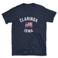 thumbnail image 1 of Clarinda Iowa Patriot Men's Cotton T-Shirt, 1 of 1