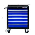thumbnail image 3 of 7 DRAWERS MULTIFUNCTIONAL TOOL CART WITH WHEELS-BLUE, 3 of 10