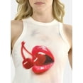 thumbnail image 4 of Madden NYC Women's Sleeveless High Neck Graphic Top, Sizes XXS-XXL, 4 of 5