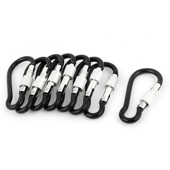 Unique Bargains 8pcs Bottle Gourd Shape Spring Clip Purse Holder Carabiner Hook