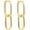 Gold, variant on Dainty Paperclip Huggie Hoop Earrings 14K Gold Plated Chunky Chain Link Earrings Simple Cable Link Earrings for Women