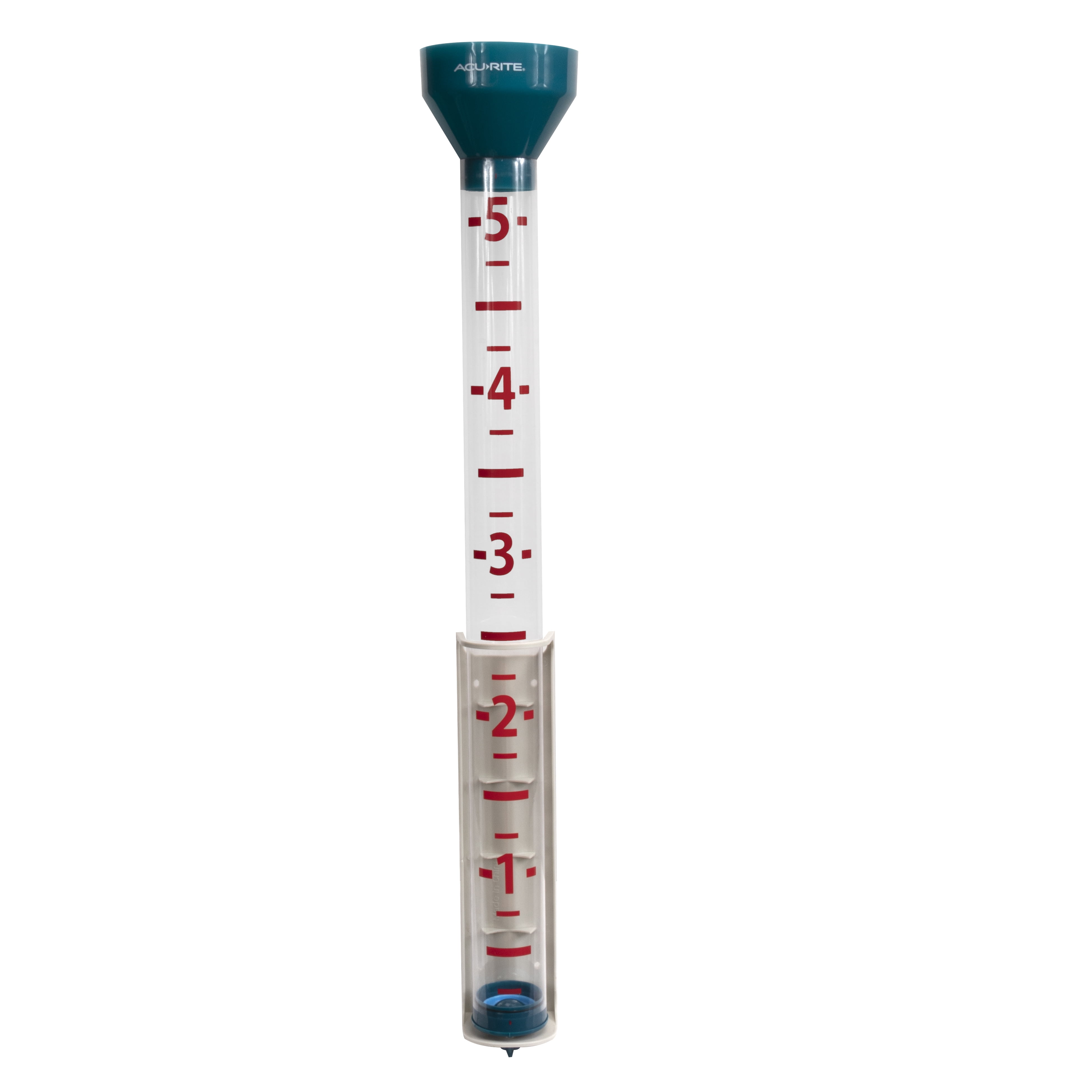 AcuRite Glass Rain Gauge  5" Capacity  with Replacement Tube & Mounting Hardware