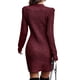 thumbnail image 4 of Txlixc Vestido de punto femenino, mini vestido de manga larga Txlixc moda, 4 of 6