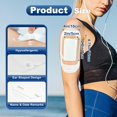 thumbnail image 4 of Waterproof Transparent Film Dressing with Pad 25 Pack, 4"x4.75" Large Bandages Adhesive Patches, Wound Cover Patches for Post Surgical, IV Shield, Tattoo Aftercare Bandage, 4 of 4