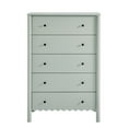 thumbnail image 6 of Dresser Drawer Chest, Green, Wood, Hotel Bedroom, Modern Contemporary, HB37720, 6 of 8