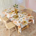thumbnail image 4 of Pioneer Flower Floral Print Pattern Rectangle Tablecloth 60"x120",Waterproof Polyester Rectangle Table Cloth, Wipeable Spillproof Polyester Tablecloth for Dining, Camping, Indoor and Outdoor, 4 of 6