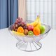 thumbnail image 2 of Bandeja de frutas con soporte, ensaladera decorativa, plato de frutas portátil para aniversario Gris claro plata, 2 of 9