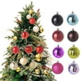 thumbnail image 2 of HEVIRGO 36Pcs 6cm Xmas Ball Electroplating Christmas Tree Decoration Plastic Hanging Christmas Ball Ornaments for Party - Coffee, 2 of 10