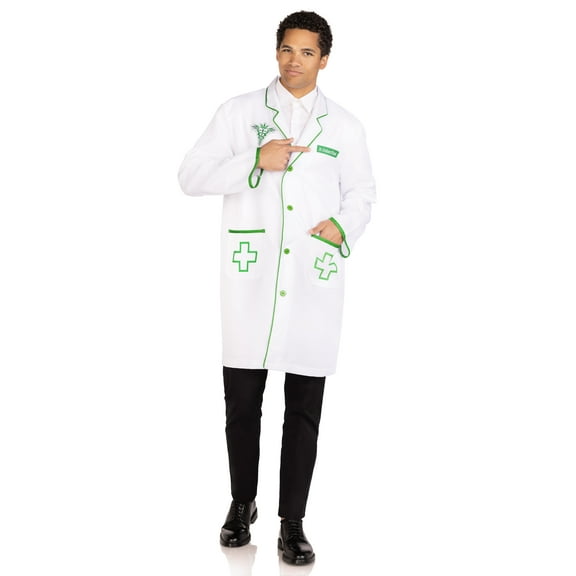 Leg Avenue Men's Dr Graham O'Hash Costume with Jacket w/ Pockets, Embroidered Badges