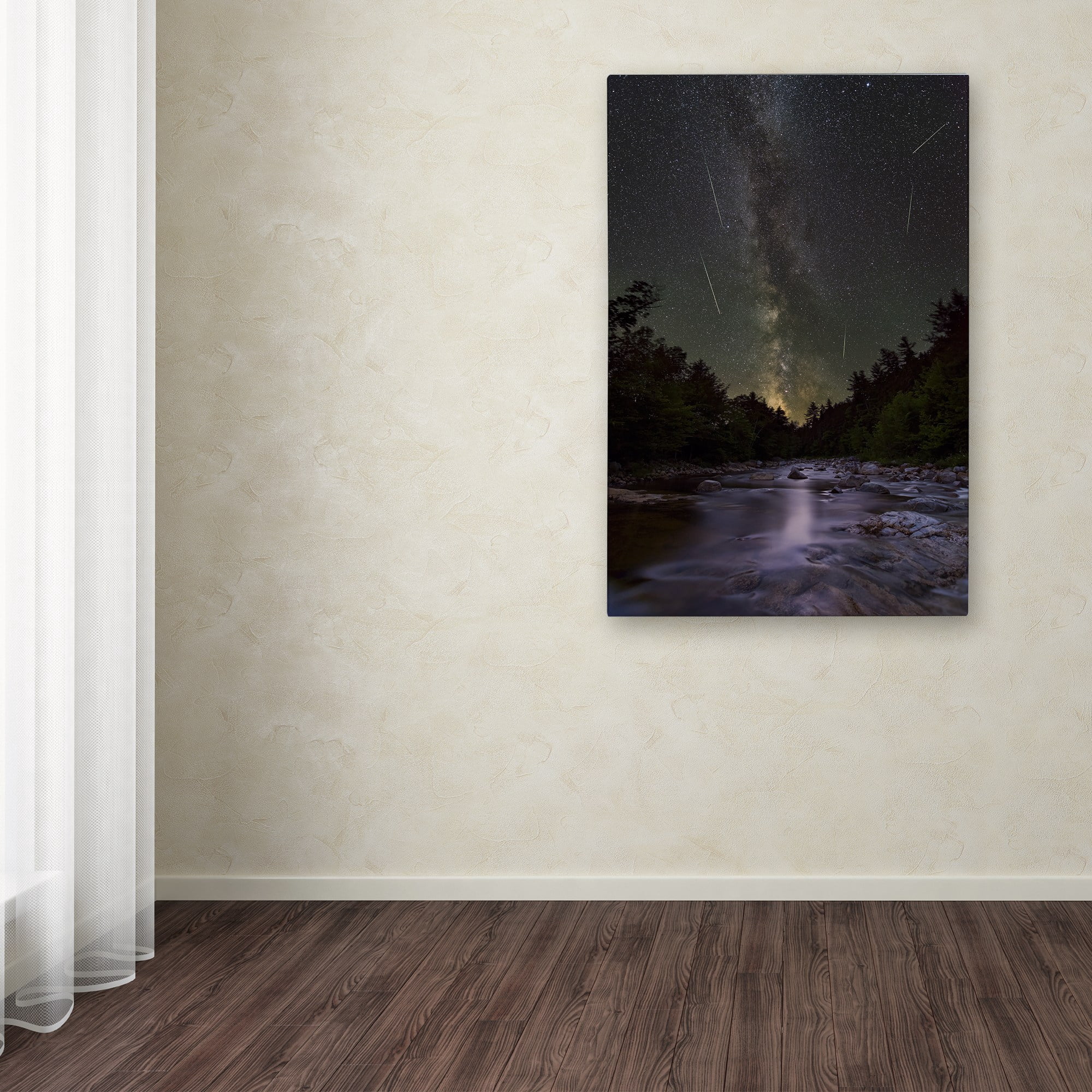 Trademark Fine Art "River Runs Through" Canvas Art by Michael Blanchette Photography