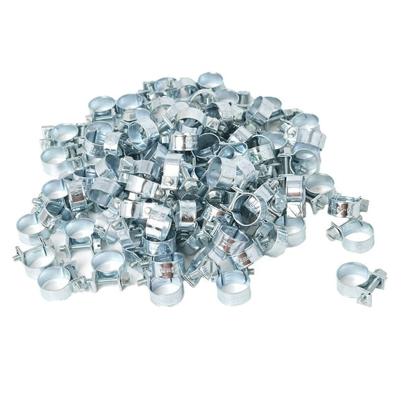 All-Carb 3/8" Zinc Plated Fuel Injection Hose Clamp, 10 Piece Pack