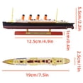 thumbnail image 2 of ARCADORA RMS Lusitania Cruise Ship Model for Titanic Enthusiasts, Premium Alloy, Display-Ready, 1:1250 Scale, 2 of 5