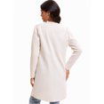 thumbnail image 7 of Women's Open Front Coatigan Sweater Long Sleeve Casual Knit Lapel Cardigan Coat with Pockets, 7 of 7
