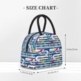 thumbnail image 2 of Daiia Fish And Shark Pattern Lunch Bag , Insulated Lunch Box, Small Leakproof Cooler Food Lunch Containers Reusable High Capacity Lunch Tote Bags-One Size, 2 of 6